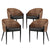 Modway Cooper Dining Chairs Set of 4 - Walnut