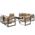 Modway Fortuna 8 Piece Outdoor Patio Sectional Sofa Set - EEI-1725 | Outdoor Sofas, Loveseats & Sectionals | Modishstore-4