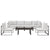 Modway Fortuna 7 Piece Outdoor Patio Sectional Sofa Set - EEI-1729 | Outdoor Sofas, Loveseats & Sectionals | Modishstore-3