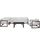 Modway Fortuna 7 Piece Outdoor Patio Sectional Sofa Set - EEI-1733 | Outdoor Sofas, Loveseats & Sectionals | Modishstore-3