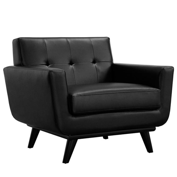 Modway Engage 3 Piece Leather Living Room Set - EEI-1764 | Sofas | Modishstore-11