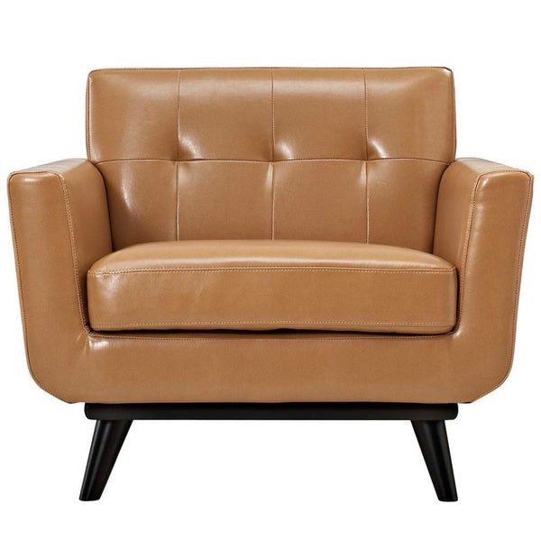 Modway Engage 3 Piece Leather Living Room Set - EEI-1764 | Sofas | Modishstore-16