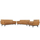Modway Engage 3 Piece Leather Living Room Set - EEI-1764 | Sofas | Modishstore-5