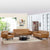 Modway Engage 3 Piece Leather Living Room Set - EEI-1764 | Sofas | Modishstore-21