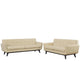 Modway Engage 2 Piece Leather Living Room Set - EEI-1767 | Sofas | Modishstore-2