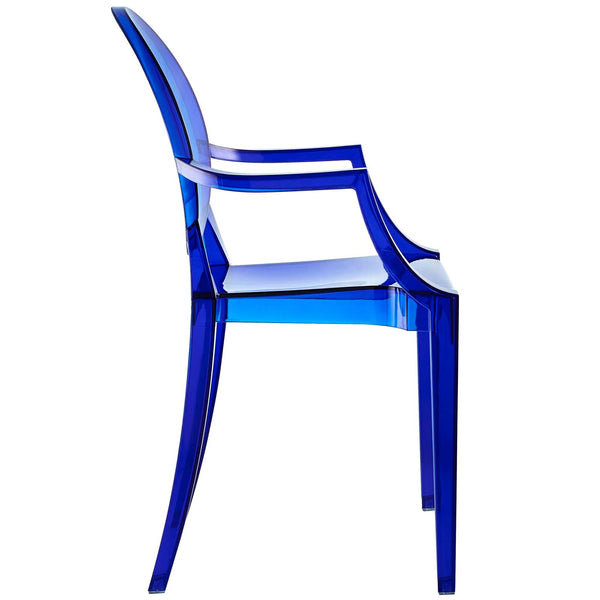 Modway Casper Dining Armchairs Set of 4 - Blue | Armchairs | Modishstore-5