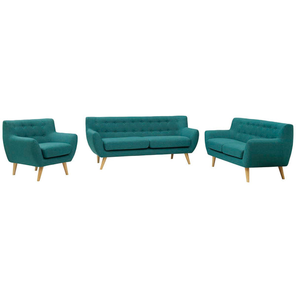Modway Remark 3 Piece Living Room Set | Sofas | Modishstore-45