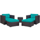 Modway Convene 5 Piece Outdoor Patio Sectional Set - EEI-1809 | Outdoor Sofas, Loveseats & Sectionals | Modishstore-20