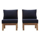 Modway EEI-1821 Marina 2 Piece Outdoor Patio Teak Sofa Set - Natural White | Outdoor Sofas, Loveseats & Sectionals | Modishstore-14