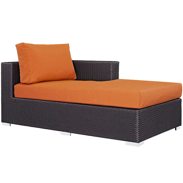 Modway Convene Outdoor Patio Fabric Right Arm Chaise | Outdoor Sofas, Loveseats & Sectionals | Modishstore