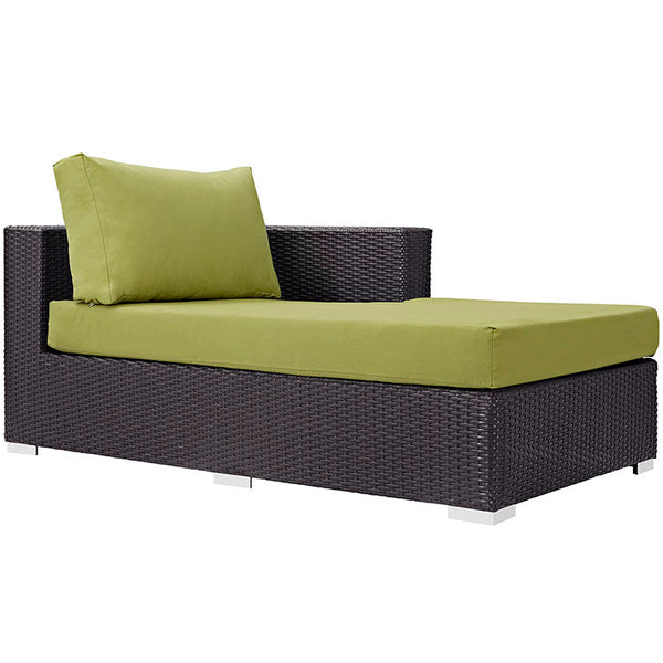 Modway Convene Outdoor Patio Fabric Right Arm Chaise | Outdoor Sofas, Loveseats & Sectionals | Modishstore-4
