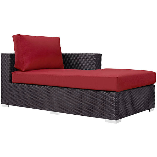 Modway Convene Outdoor Patio Fabric Right Arm Chaise | Outdoor Sofas, Loveseats & Sectionals | Modishstore-2