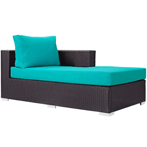 Modway Convene Outdoor Patio Fabric Right Arm Chaise | Outdoor Sofas, Loveseats & Sectionals | Modishstore-6
