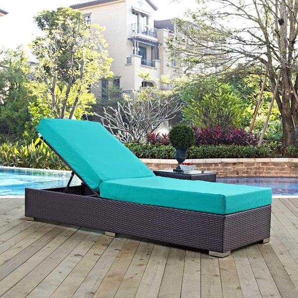 Modway Convene Outdoor Patio Chaise Lounge | Outdoor Recliners & Lounge Chairs | Modishstore