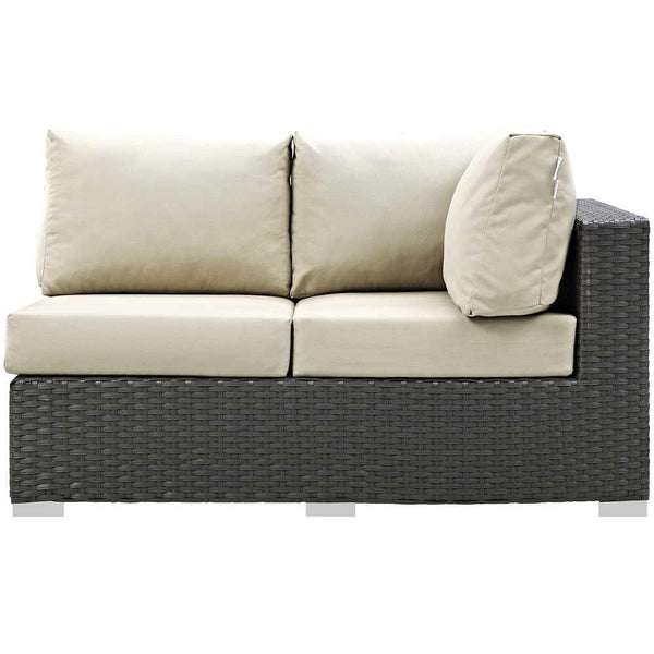 Modway Sojourn Outdoor Patio Right Arm Loveseat | Outdoor Sofas, Loveseats & Sectionals | Modishstore-2