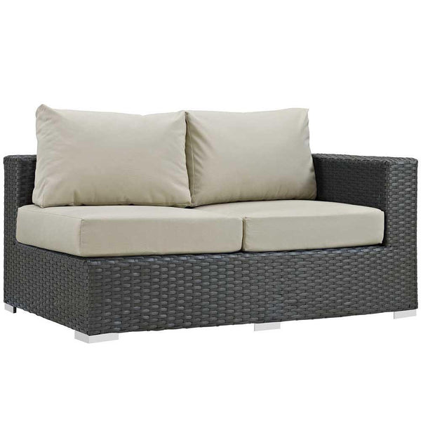 Modway Sojourn Outdoor Patio Right Arm Loveseat | Outdoor Sofas, Loveseats & Sectionals | Modishstore