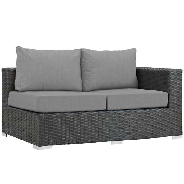 Modway Sojourn Outdoor Patio Right Arm Loveseat | Outdoor Sofas, Loveseats & Sectionals | Modishstore-10