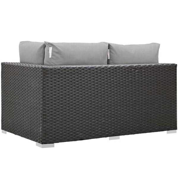 Modway Sojourn Outdoor Patio Right Arm Loveseat | Outdoor Sofas, Loveseats & Sectionals | Modishstore-11