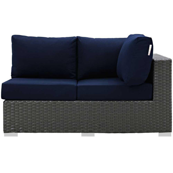 Modway Sojourn Outdoor Patio Right Arm Loveseat | Outdoor Sofas, Loveseats & Sectionals | Modishstore-6