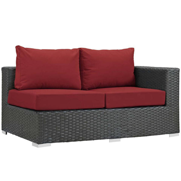 Modway Sojourn Outdoor Patio Right Arm Loveseat | Outdoor Sofas, Loveseats & Sectionals | Modishstore-16