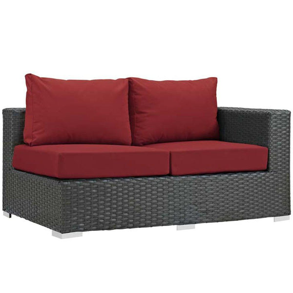Modway Sojourn Outdoor Patio Right Arm Loveseat | Outdoor Sofas, Loveseats & Sectionals | Modishstore-14