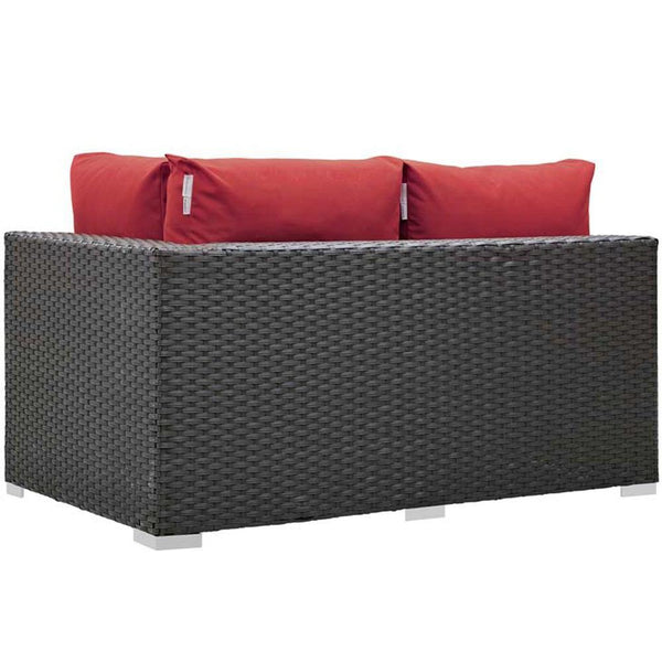 Modway Sojourn Outdoor Patio Right Arm Loveseat | Outdoor Sofas, Loveseats & Sectionals | Modishstore-13