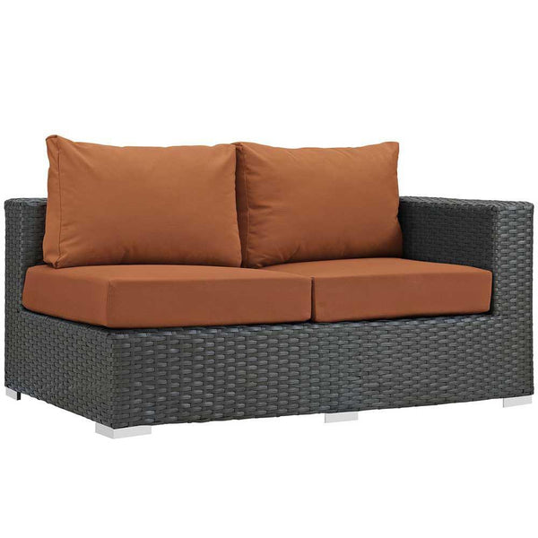 Modway Sojourn Outdoor Patio Right Arm Loveseat | Outdoor Sofas, Loveseats & Sectionals | Modishstore-7