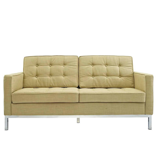 Modway Loft Wool Loveseat - Green | Loveseats | Modishstore-3