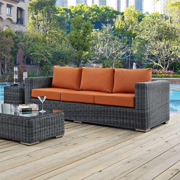 Modway Summon Outdoor Patio Sofa | Outdoor Sofas, Loveseats & Sectionals | Modishstore-11