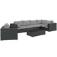 Modway Sojourn 7 Piece Outdoor Patio Sunbrella Sectional Set - EEI-1878 | Outdoor Sofas, Loveseats & Sectionals | Modishstore-32