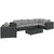 Modway Sojourn 7 Piece Outdoor Patio Sunbrella Sectional Set - EEI-1878 | Outdoor Sofas, Loveseats & Sectionals | Modishstore-32