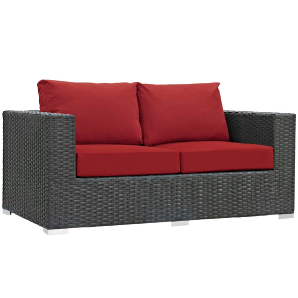Modway Sojourn 8 Piece Outdoor Patio Sectional Set | Outdoor Sofas, Loveseats & Sectionals | Modishstore-28