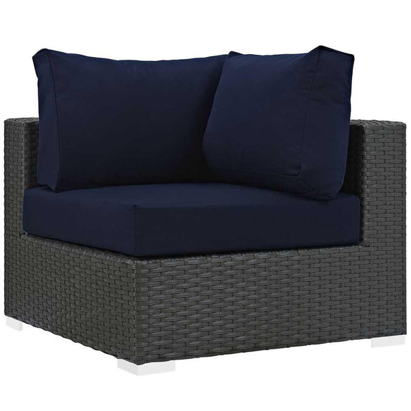 Modway Sojourn 11 Piece Outdoor Patio Sectional Set | Outdoor Sofas, Loveseats & Sectionals | Modishstore-17
