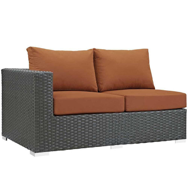Modway Sojourn 11 Piece Outdoor Patio Sectional Set | Outdoor Sofas, Loveseats & Sectionals | Modishstore-23
