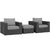Modway Sojourn 3 Piece Outdoor Patio Sunbrella Sectional Set - EEI-1891 | Outdoor Sofas, Loveseats & Sectionals | Modishstore-29