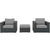 Modway Sojourn 3 Piece Outdoor Patio Sunbrella Sectional Set - EEI-1891 | Outdoor Sofas, Loveseats & Sectionals | Modishstore-20