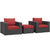 Modway Sojourn 3 Piece Outdoor Patio Sunbrella Sectional Set - EEI-1891 | Outdoor Sofas, Loveseats & Sectionals | Modishstore-30