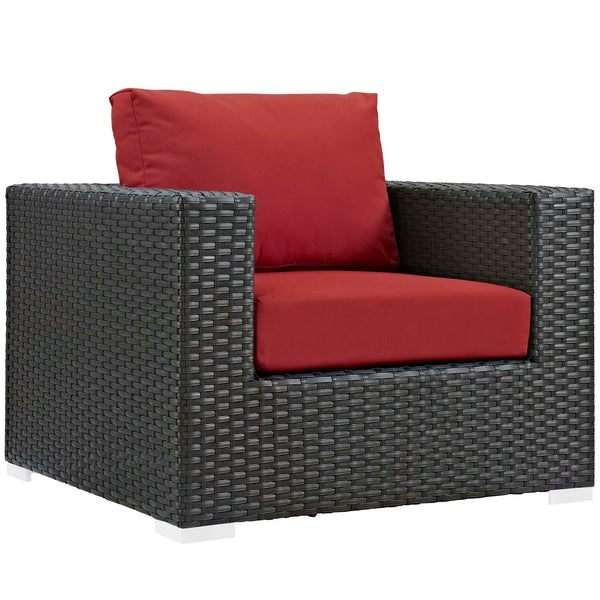 Modway Sojourn 3 Piece Outdoor Patio Sunbrella Sectional Set - EEI-1891 | Outdoor Sofas, Loveseats & Sectionals | Modishstore-25