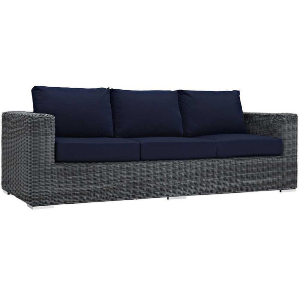 Modway Summon 9 Piece Outdoor Patio Sectional Set | Outdoor Sofas, Loveseats & Sectionals | Modishstore-13
