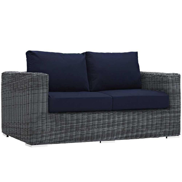 Modway Summon 9 Piece Outdoor Patio Sectional Set | Outdoor Sofas, Loveseats & Sectionals | Modishstore-14