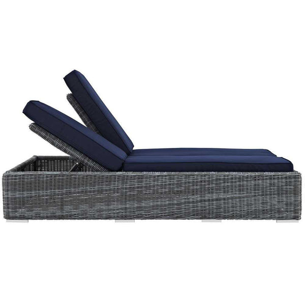 Modway Summon Double Outdoor Patio Chaise | Outdoor Recliners & Lounge Chairs | Modishstore-3