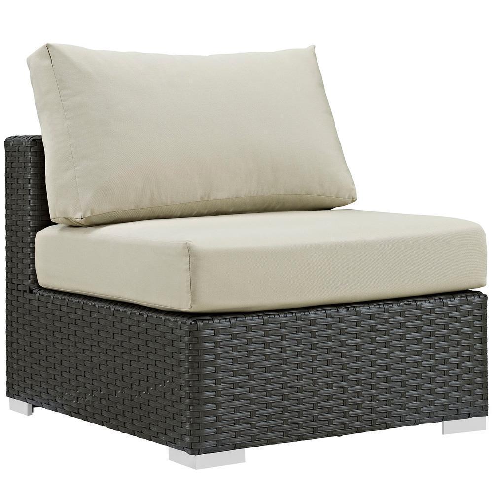 Modway Sojourn 7 Piece Outdoor Patio Sunbrella Sectional Set - EEI-2013 | Outdoor Sofas, Loveseats & Sectionals | Modishstore-10