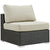 Modway Sojourn 7 Piece Outdoor Patio Sunbrella Sectional Set - EEI-2013 | Outdoor Sofas, Loveseats & Sectionals | Modishstore-10