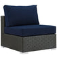 Modway Sojourn 7 Piece Outdoor Patio Sunbrella Sectional Set - EEI-2013 | Outdoor Sofas, Loveseats & Sectionals | Modishstore-18