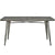 Modway Alacrity Rectangle Metal Dining Table - Gunmetal | Dining Tables | Modishstore-2