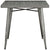 Modway Alacrity Square Metal Dining Table - Gunmetal | Dining Tables | Modishstore-2