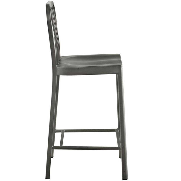Modway Clink Counter Stool - Silver | Counter Stools | Modishstore-2