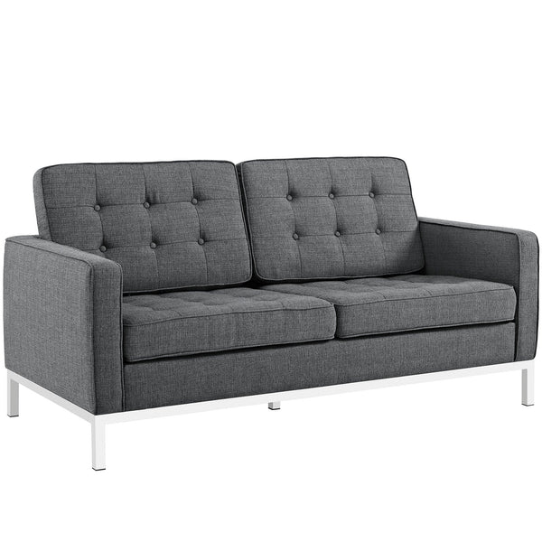 Modway Loft Fabric Loveseat | Loveseats | Modishstore-36