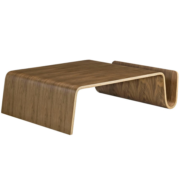 Modway Polaris Wood Coffee Table - Walnut | Coffee Tables | Modishstore-2