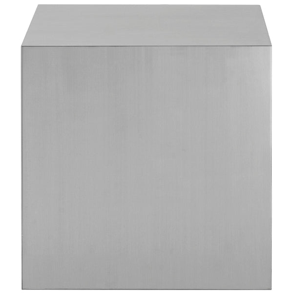 Modway Cast Stainless Steel Side Table - Silver | Side Tables | Modishstore-4